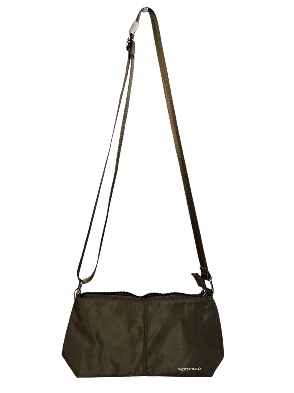 NEW WESTBRONCO Olive Nylon Crossbody Bag Lightweight Adjustable Strap
